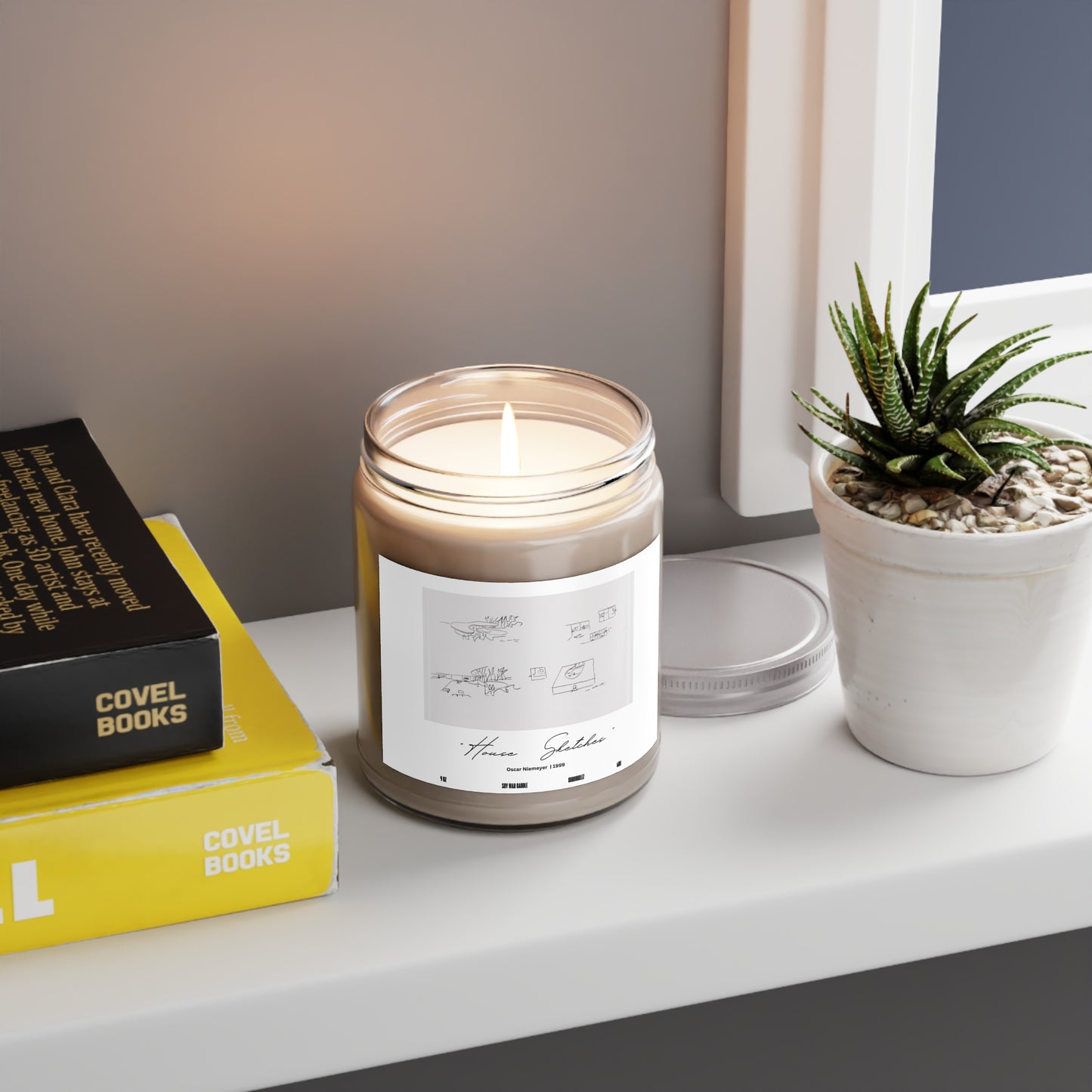 "House Sketches" Candle