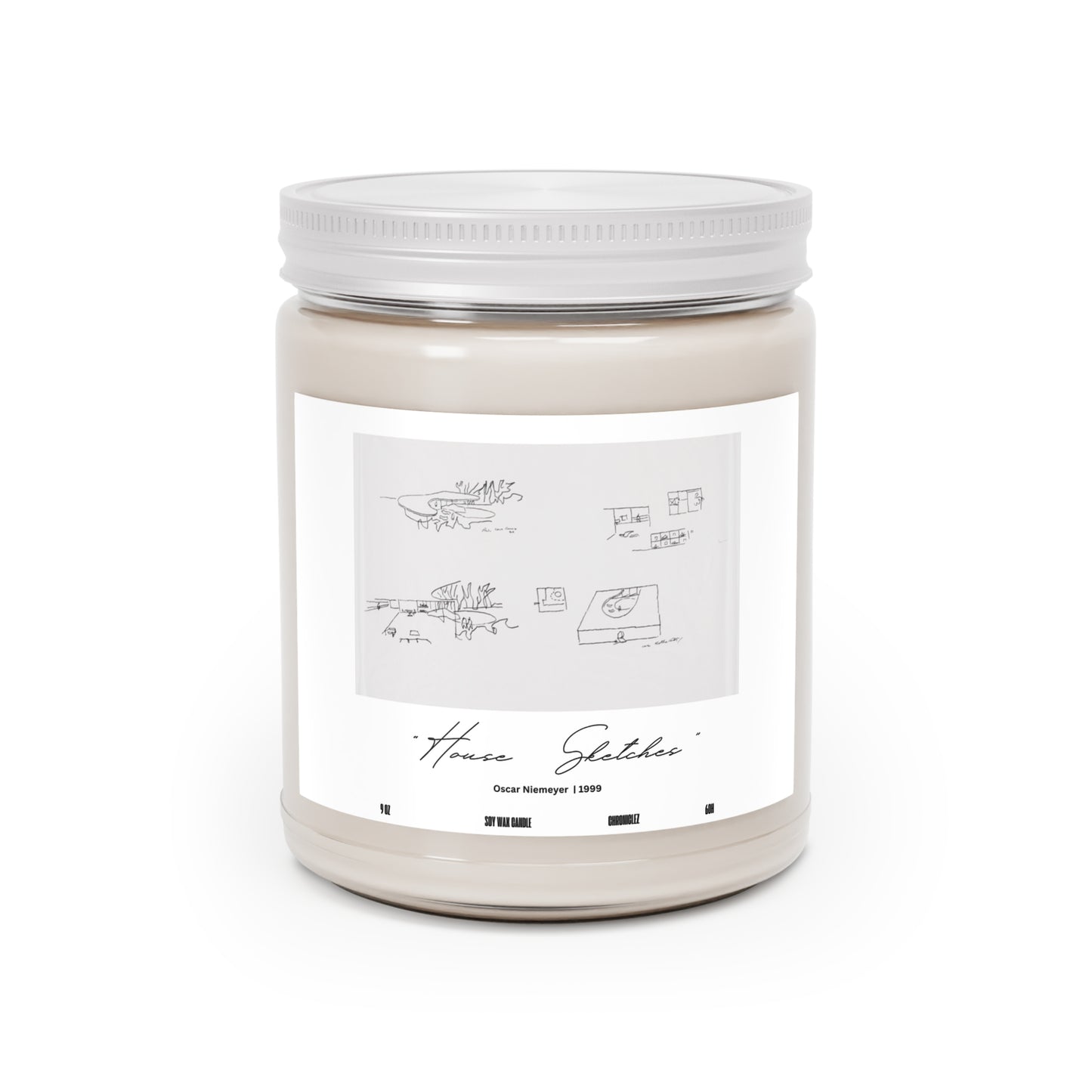 "House Sketches" Candle