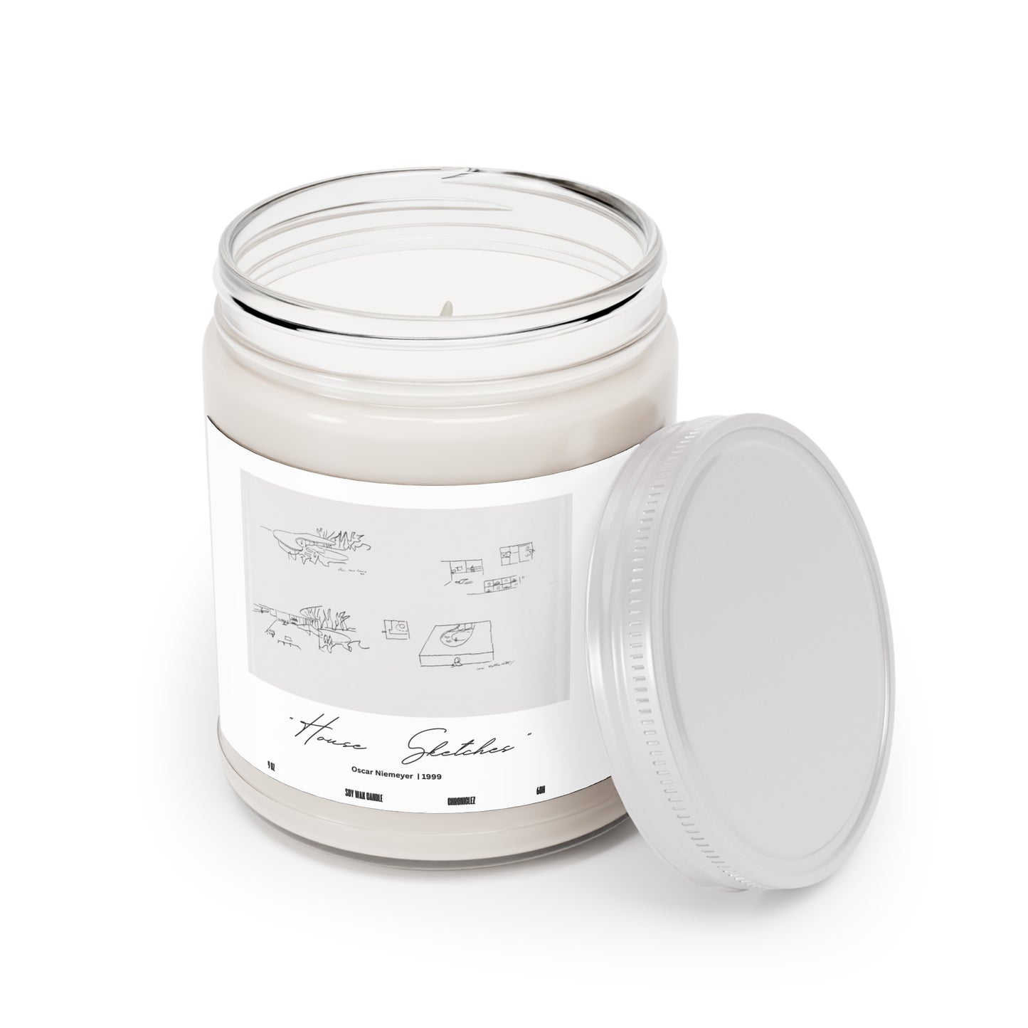 "House Sketches" Candle